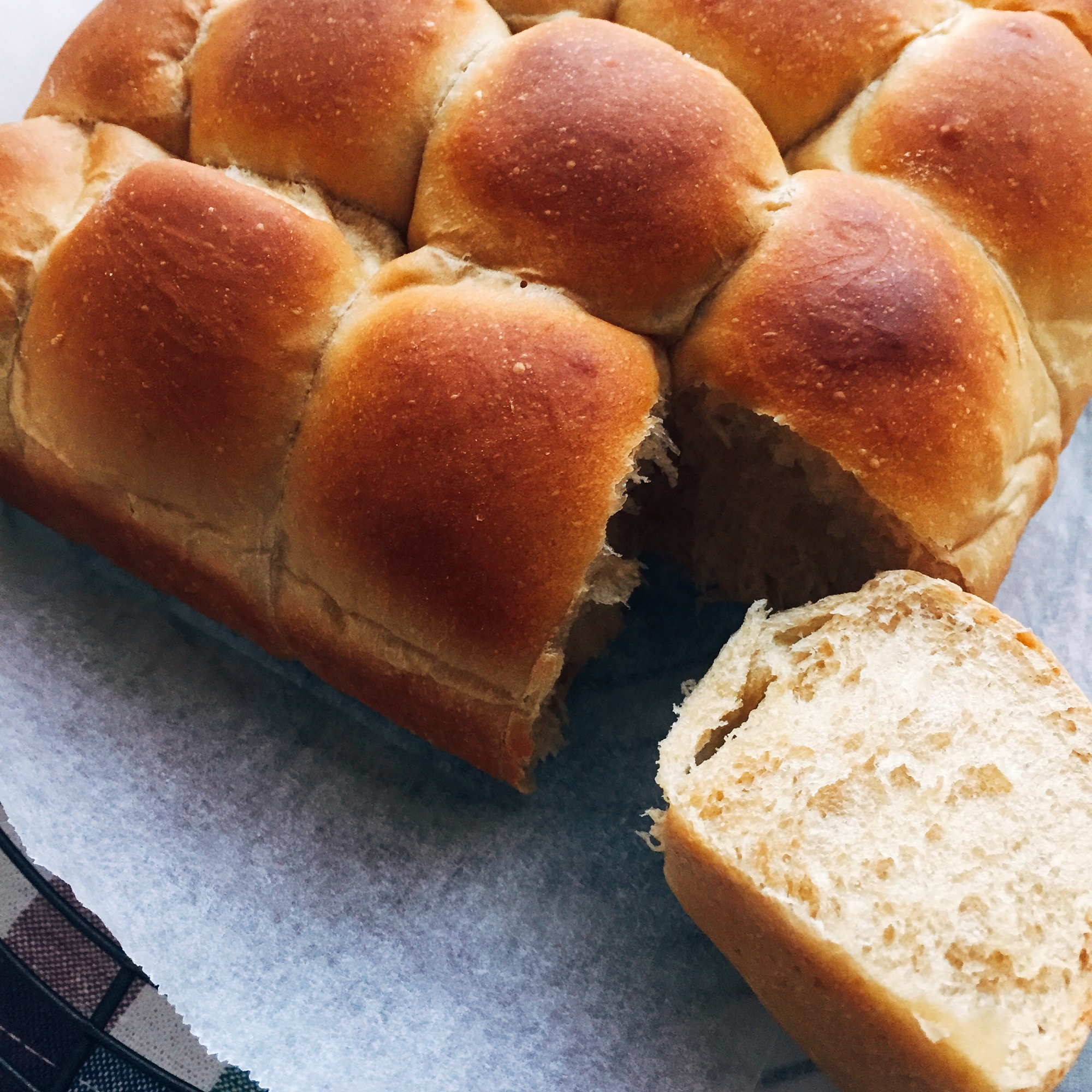 ほっこりふんわか＊黒糖カフェオレちぎりパン