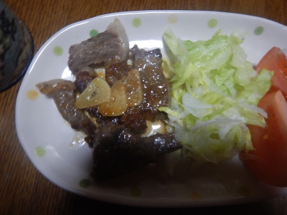 にんにくバター醤油ソースで☆ステーキ