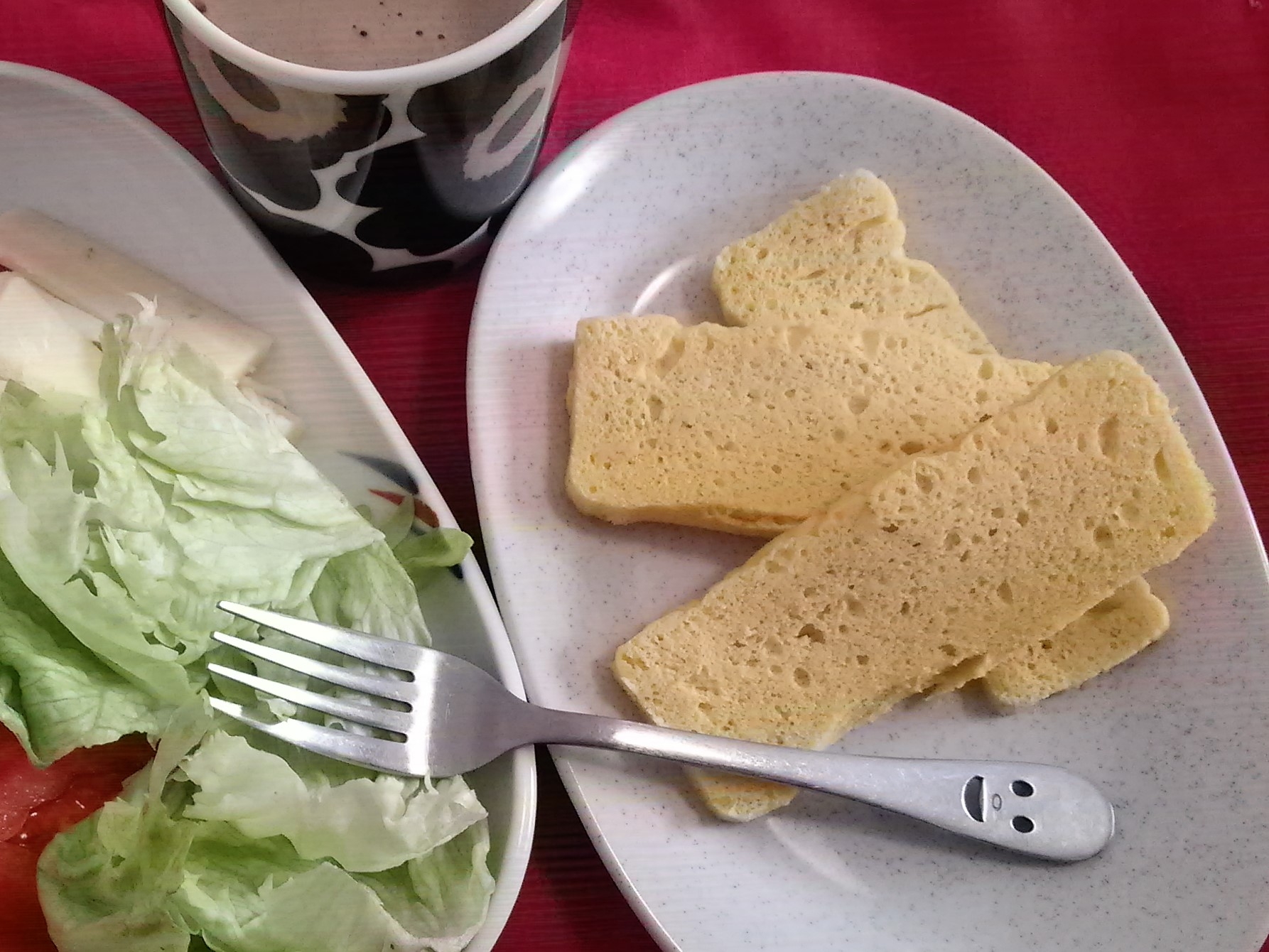 低糖質な大豆粉の電子レンジ蒸しパン！