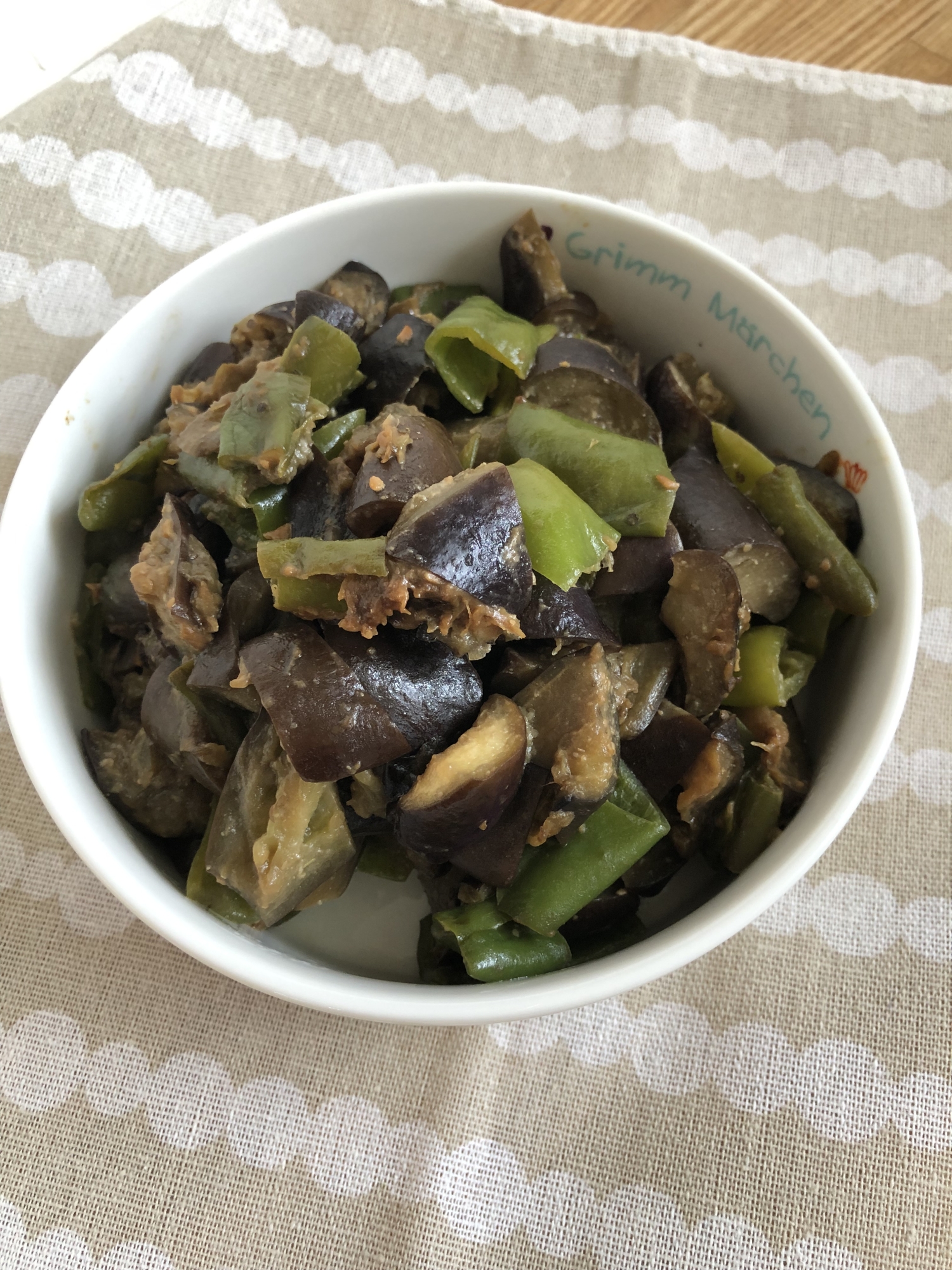 【ホットクック】茄子とピーマンの味噌炒め