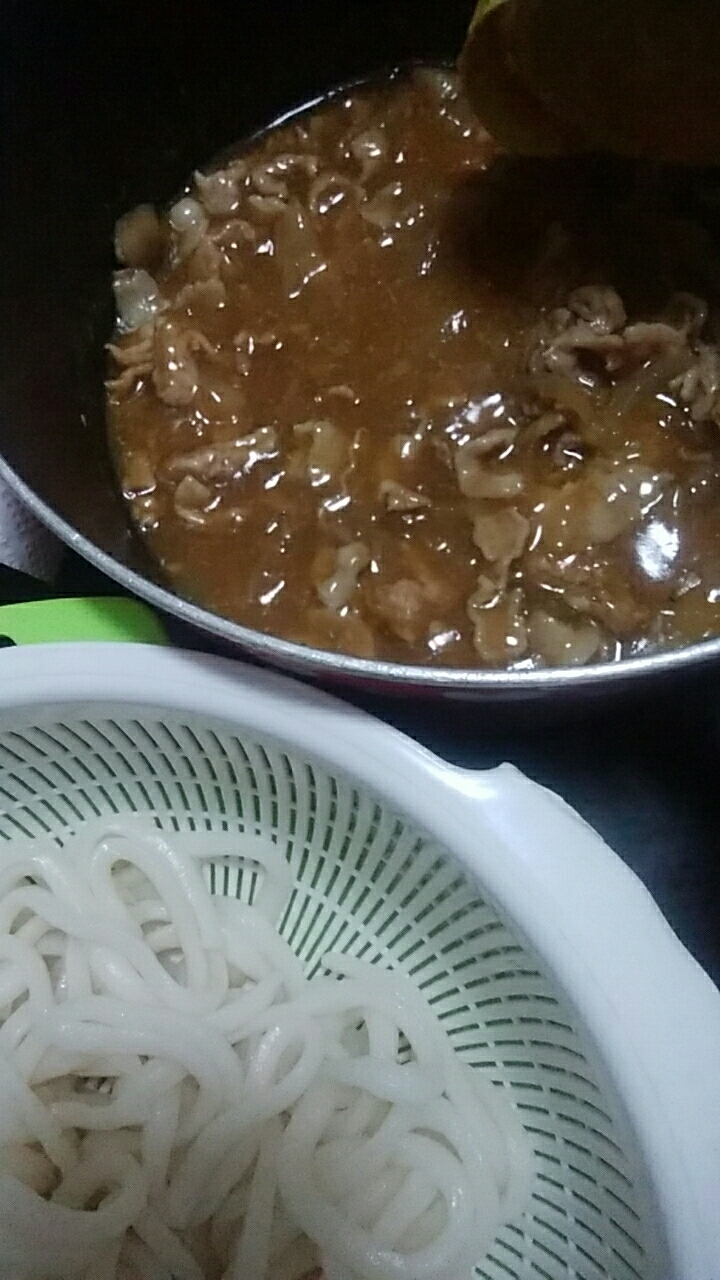 つけ麺風カレーうどん