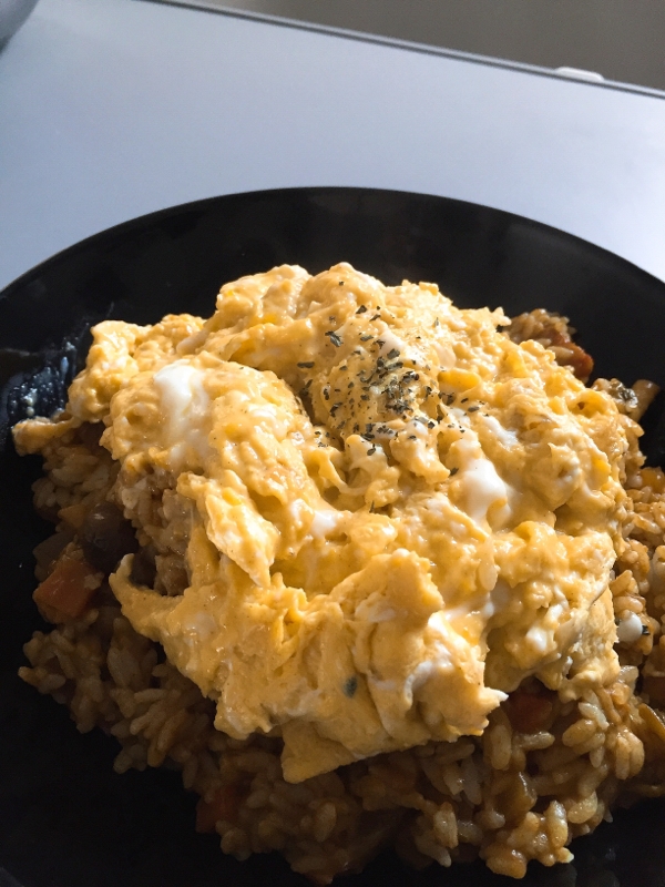 残ったカレーアレンジ オムカレー レシピ 作り方 By Aya 楽天レシピ