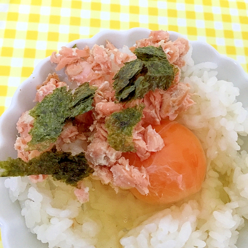 卵かけご飯♡鮭で！