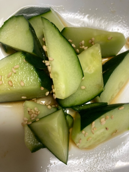 1分で！うまうま胡麻キュウリ