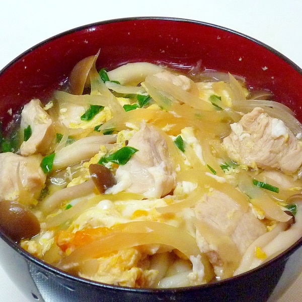 麺つゆで簡単 親子うどん レシピ 作り方 By ぽんぽんぷー 楽天レシピ 麺つゆで簡単 親子うどん レシピ 作り方 By ぽんぽんぷー 楽天レシピ