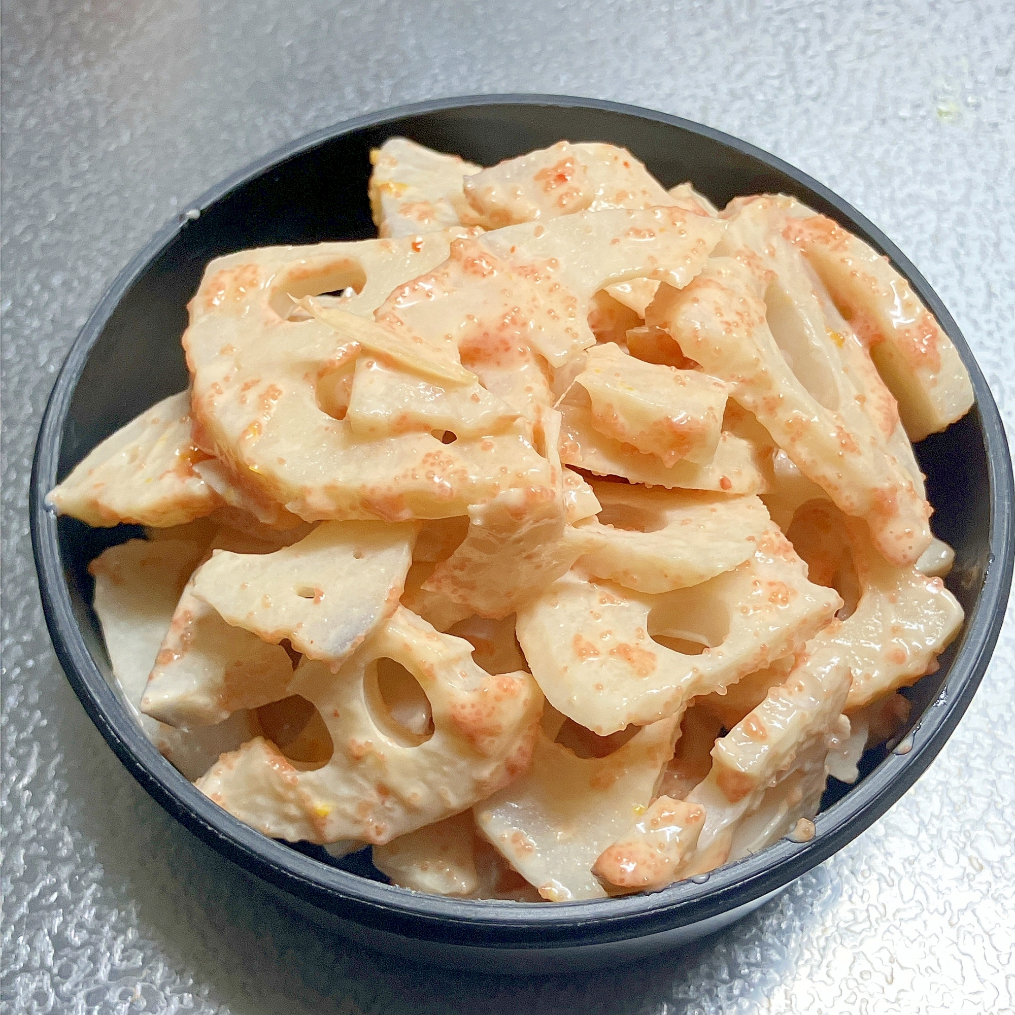 レモンでさっぱり！れんこんの明太マヨサラダ