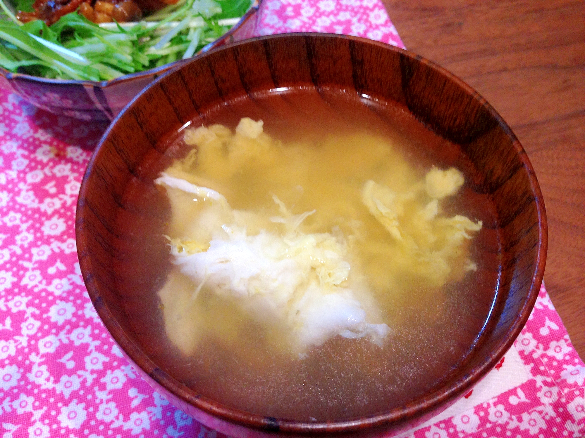 柚子胡椒風味　卵スープ