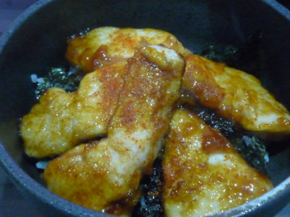 てりチキ丼♥むね肉で