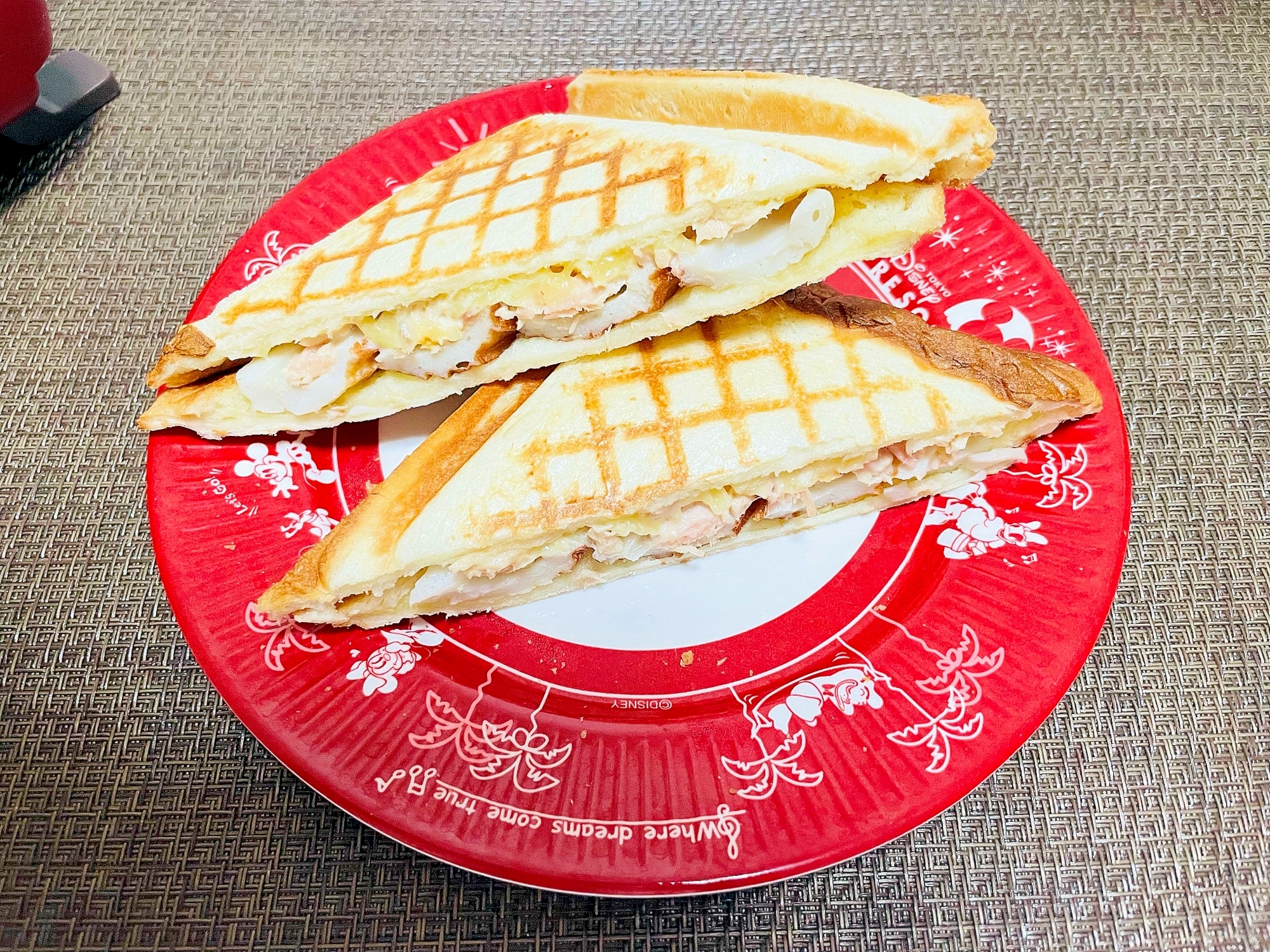 ちくわぱん風☆ホットサンド
