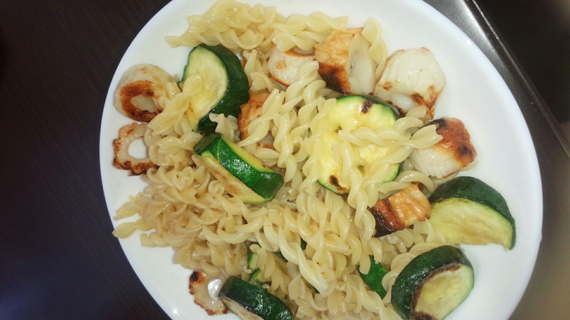 ちくわとズッキーニのマカロニ