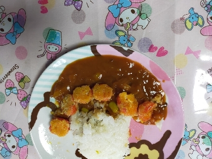 トマトフライでカツカレー⁉