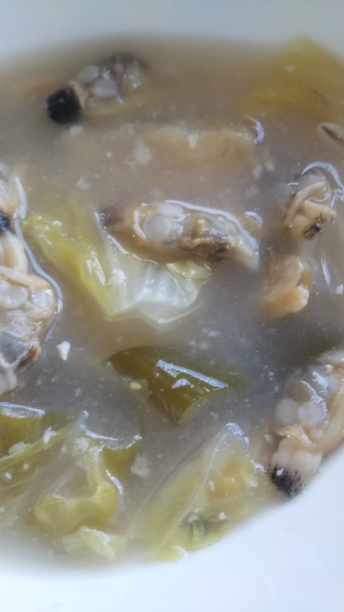 浅利と大根の味噌スープ