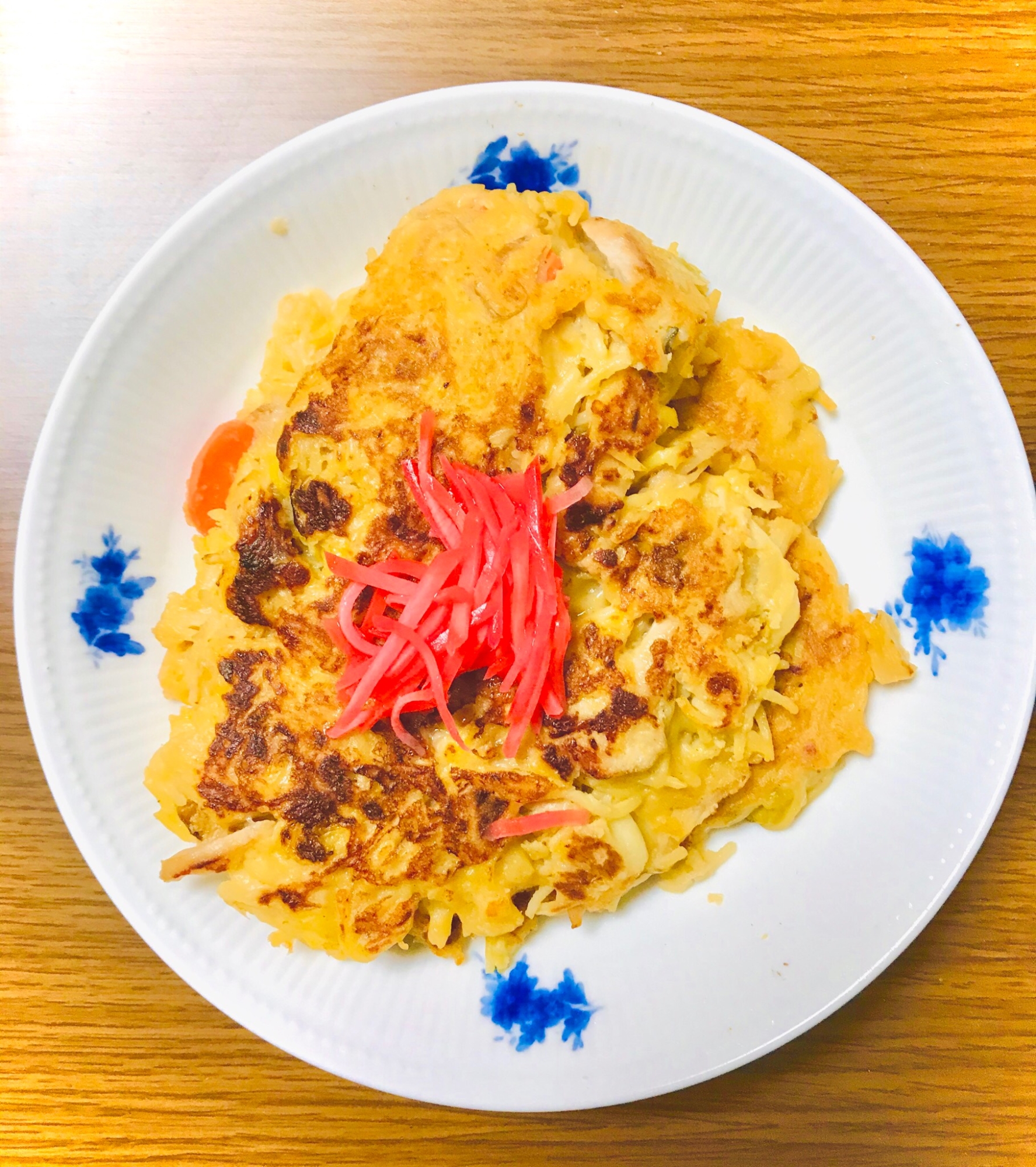 伸びた麺を再利用!広島風お好み焼き