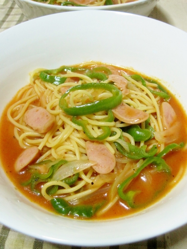 フライパン一つの スープ ナポリタン レシピ 作り方 By yamat 楽天レシピ