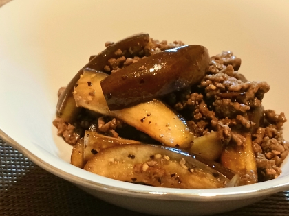 なすと牛ひき肉のスパイシー炒め★
