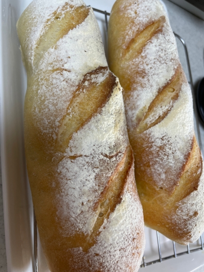 簡単！パリもちっ☆HBでフランスパン（バケット）