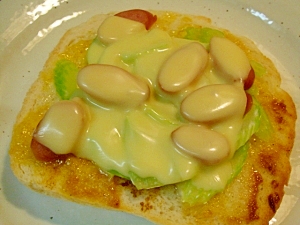 セロリのカレーチーズトースト