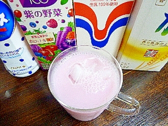 アイス♡ カルピス紫の野菜ミルク酒