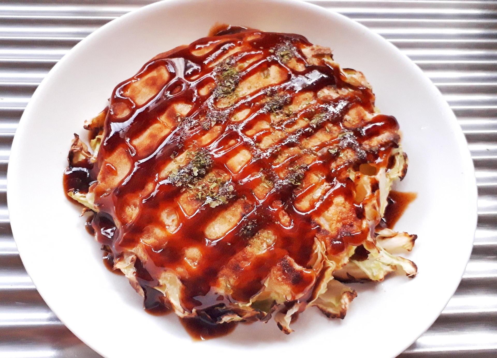片栗粉でもちもち♪お好み焼き