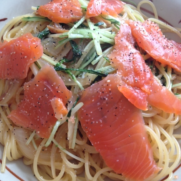 スモークサーモン 和風パスタ レシピ 作り方 By さちdiana 楽天レシピ スモークサーモン 和風パスタ レシピ 作り方 By さちdiana 楽天レシピ
