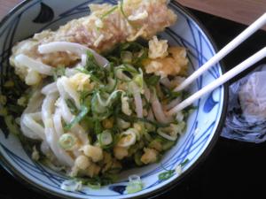 自宅で釜玉うどん