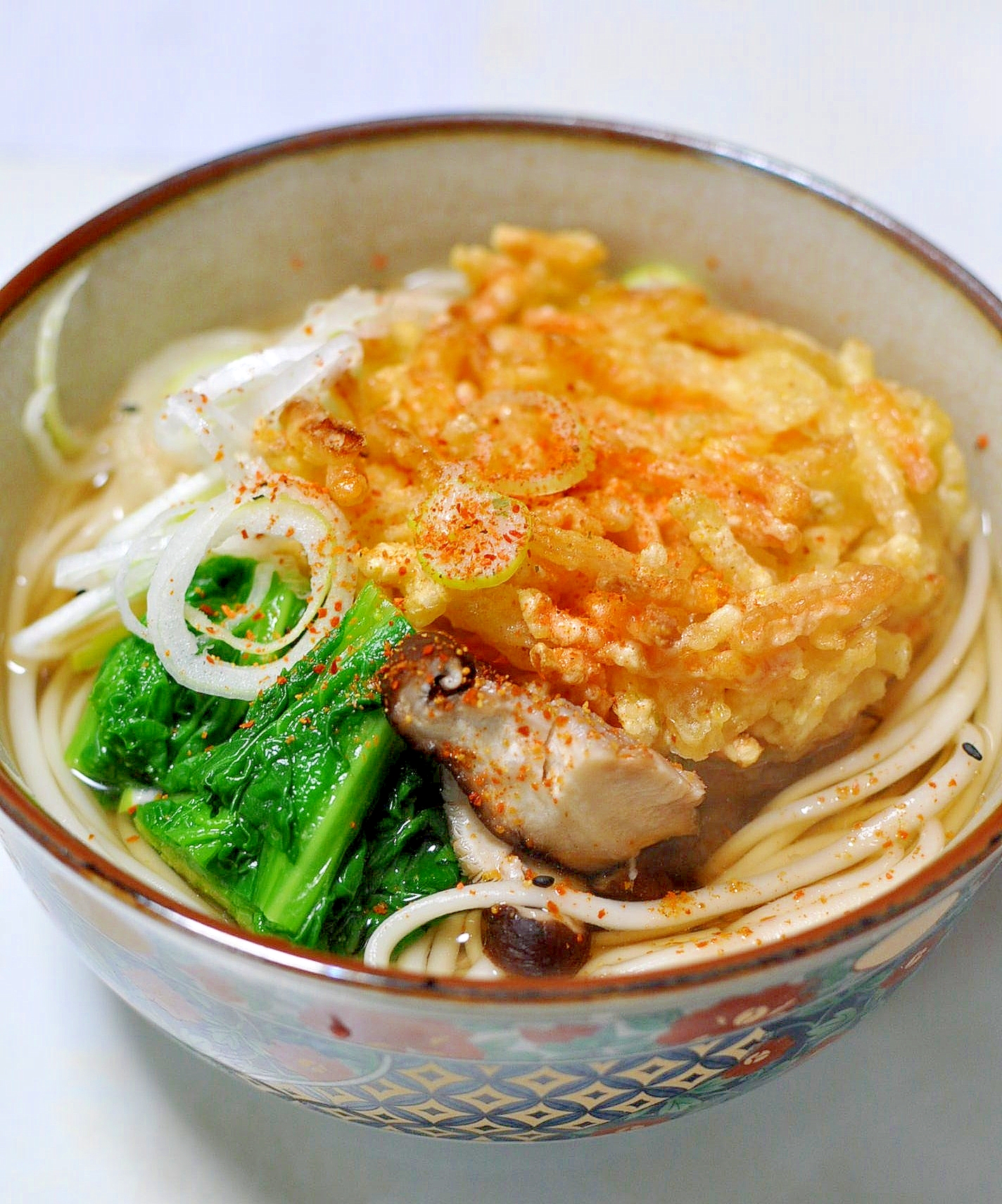 残ったかき揚げで簡単☆かき揚げうどん レシピ・作り方 by ねこすけ  