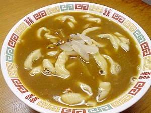 レトルトカレーで　カレーうどん