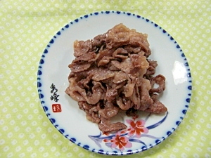 牛肉の甘醤油炒め