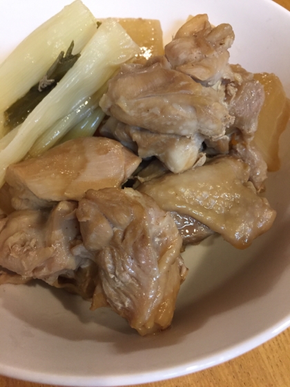 圧力鍋で！ 鶏肉と大根の煮物