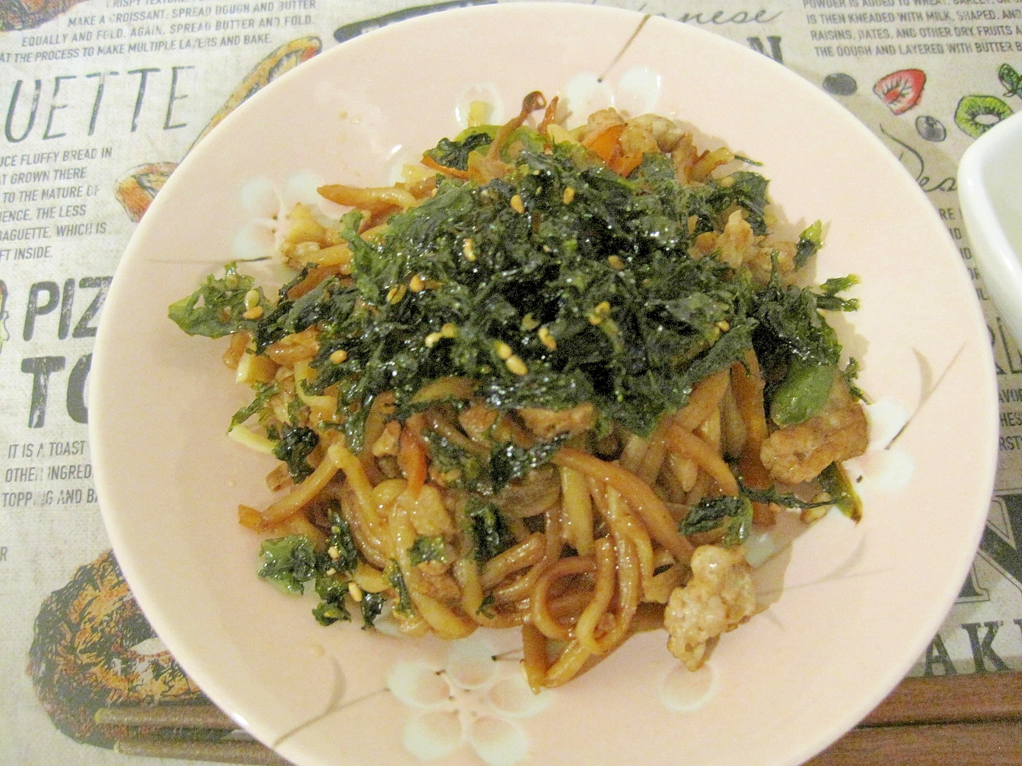 ひき肉たっぷり野菜焼きそば