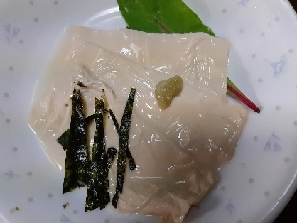 湯葉豆腐のお刺身