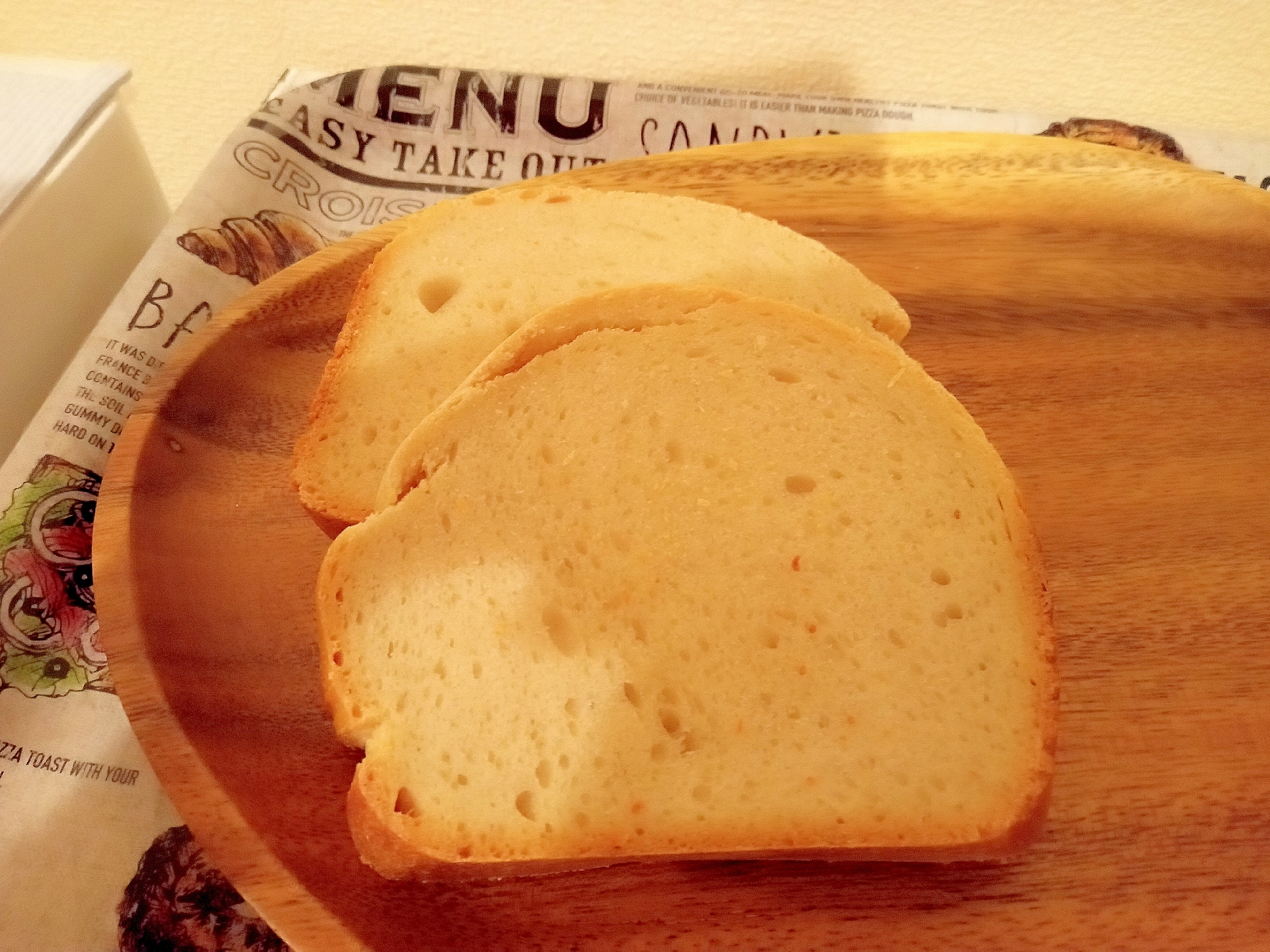 ホームベーカリーで！自家製酵母の食パン