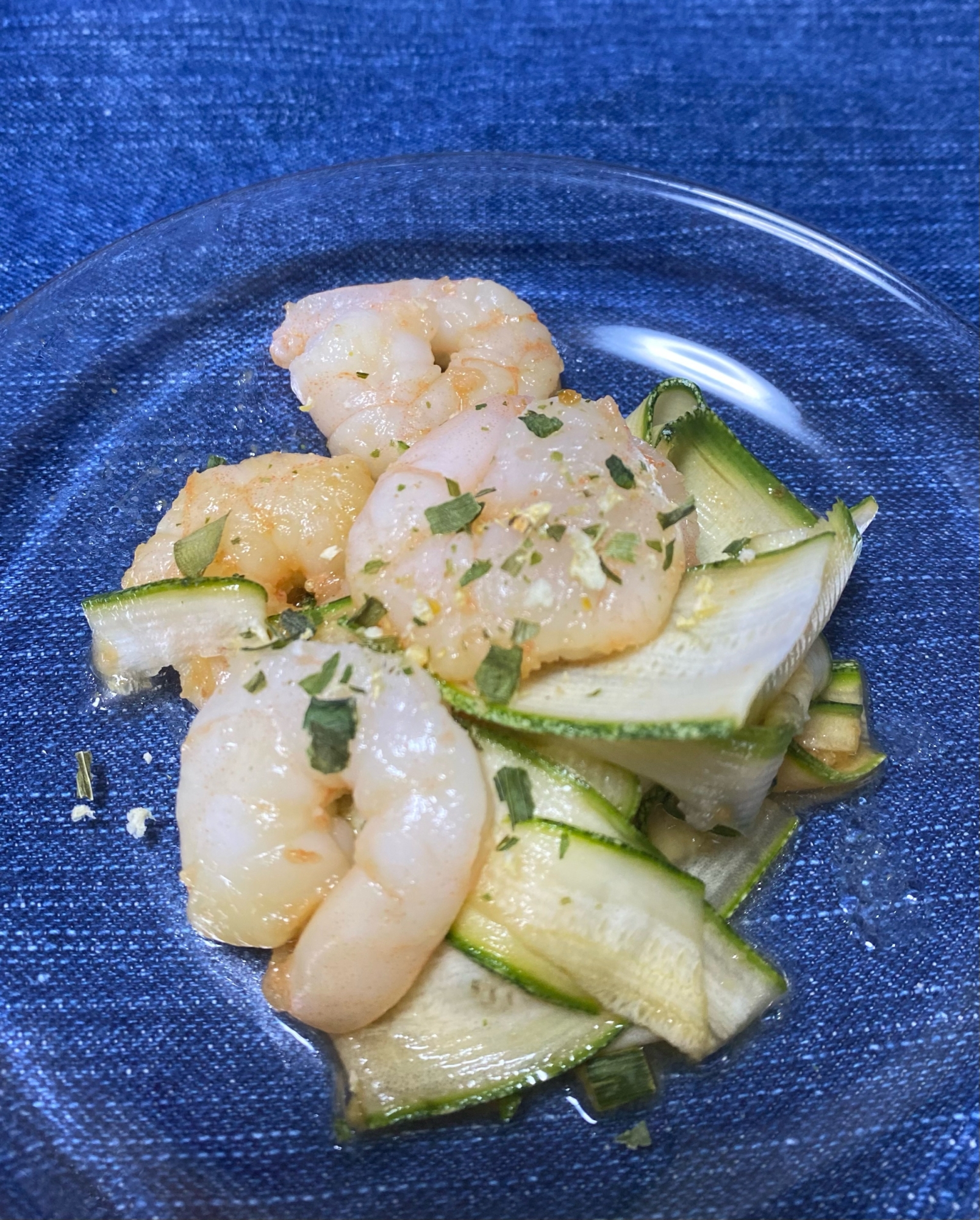 ユズ香るズッキーニ＆シュリンプの和モダンボウル