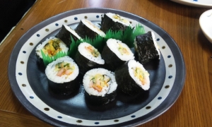 天ぷらが余ったら！かき揚げ　de　のり巻き