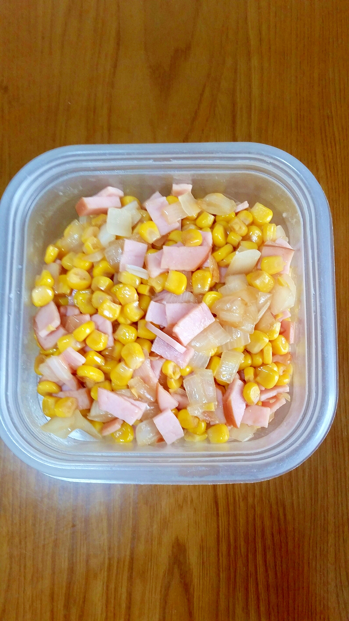 ハムコーン炒め