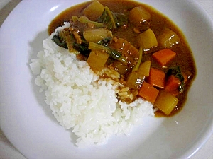 圧力鍋で大根ひき肉カレー♪