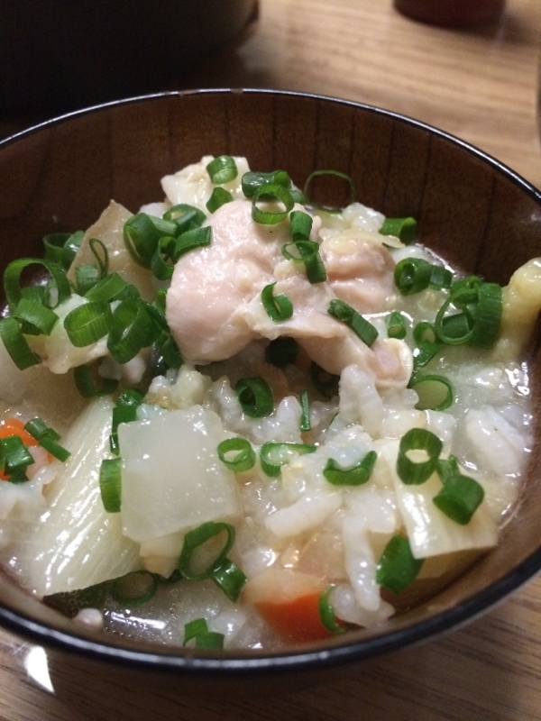 風邪の時の参鶏湯もどきおじや