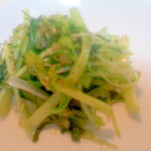 花が咲いた水菜の ガーリック炒め レシピ 作り方 By ジョンとポーク 楽天レシピ 花が咲いた水菜の ガーリック炒め レシピ 作り方 By ジョンとポーク 楽天レシピ