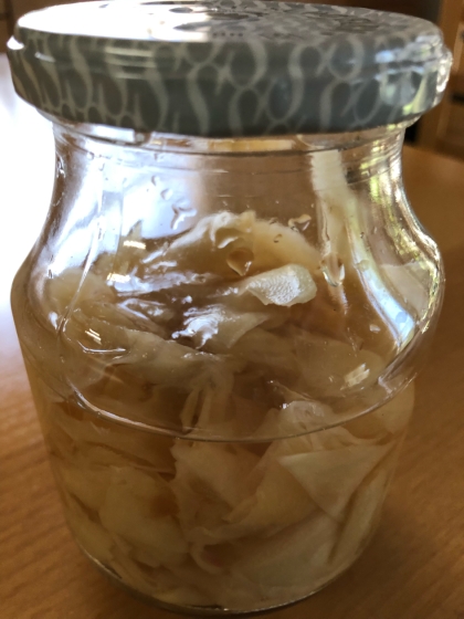 かんたん酢でガリ(生姜の甘漬け)