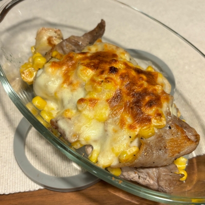 ほくほく食感☆豚肉と里芋のチーズ焼き