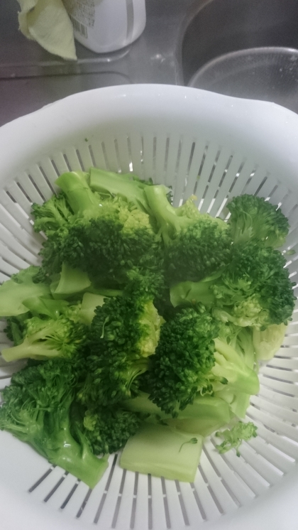 いつもたっぷりのお湯で茹でてましたが、少量の水で蒸す感じになるんですね☆
栄養も逃げなくて良いですね(*´ω｀*)目から鱗のレシピでした☆