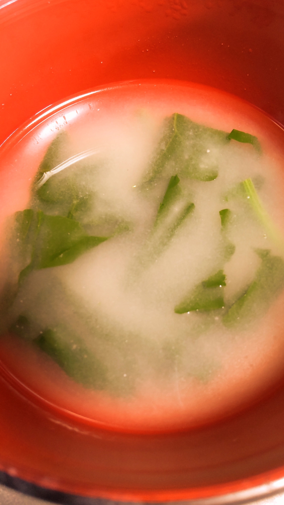 ほうれん草の味噌汁