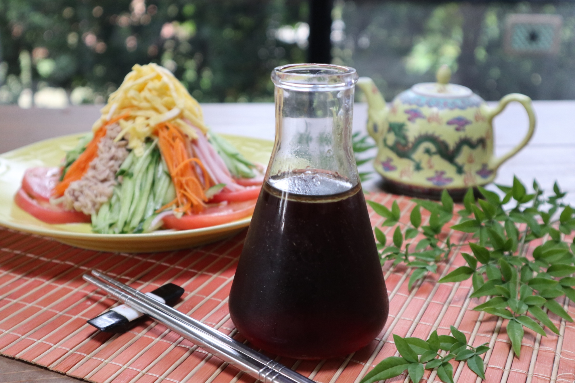 冷やし中華のタレで食べる冷麦