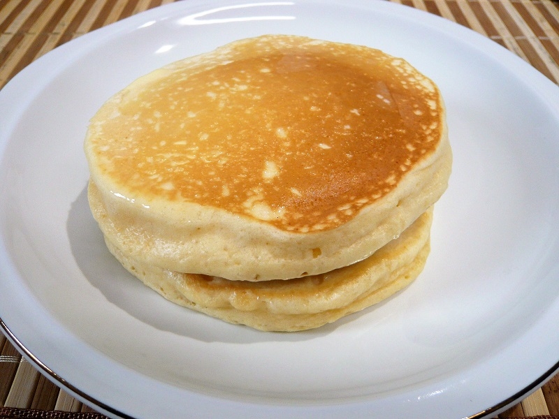 片栗粉でふわふわパンケーキ