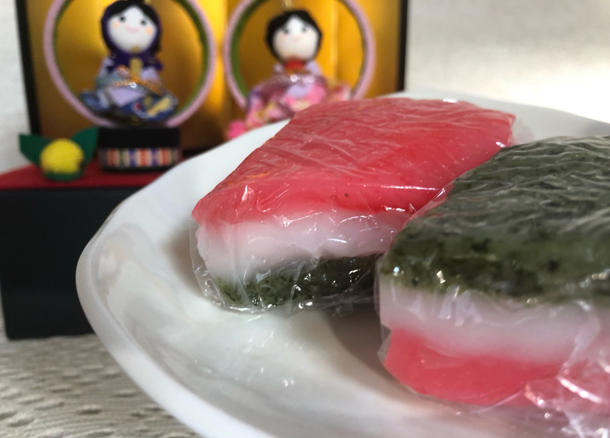 ひな祭りに❤️ういろうの菱餅