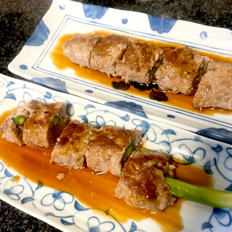 アスパラが食べたい!アスパラつくね串