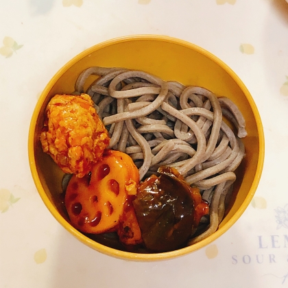 やっちゃいました！第1弾　ミートソースそばゲッティ