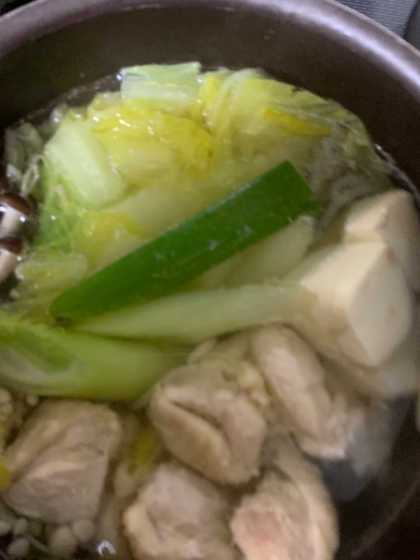 鶏白湯風☆鍋