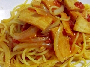 バター醤油な♪高野豆腐のトマトスパゲティー