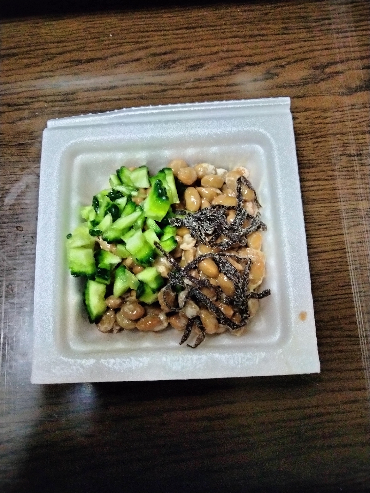 納豆アレンジ ゴーヤ&塩昆布